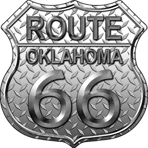 Route 66 Diamond Oklahoma Wholesale Metal Novelty Highway Shield