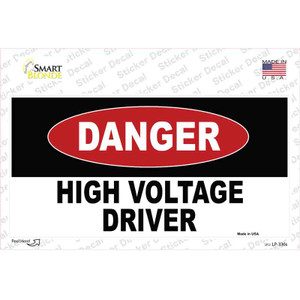 Danger High Vole Driver Wholesale Novelty Sticker Decal