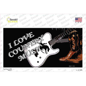 I Love Country Music Wholesale Novelty Sticker Decal