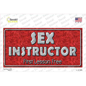 Sex Instructor Wholesale Novelty Sticker Decal