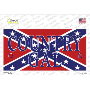 Confederate Country Gal Wholesale Novelty Sticker Decal