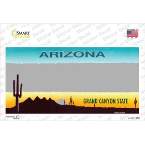 Arizona Gray State Blank Wholesale Novelty Sticker Decal