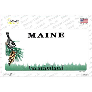 Maine State Blank Wholesale Novelty Sticker Decal