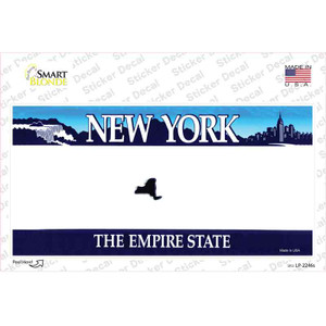 New York State State Blank Wholesale Novelty Sticker Decal