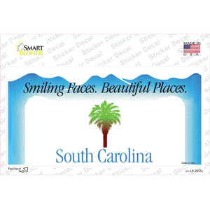 South Carolina State Blank Wholesale Novelty Sticker Decal