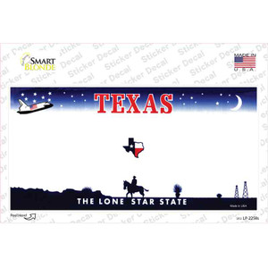 Texas State Blank Wholesale Novelty Sticker Decal