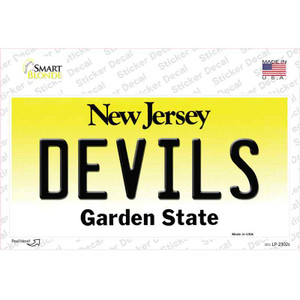 Devils New Jersey State Wholesale Novelty Sticker Decal