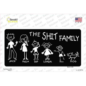 The Shit Family Wholesale Novelty Sticker Decal