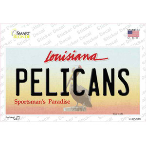 Pelicans Louisiana State Wholesale Novelty Sticker Decal