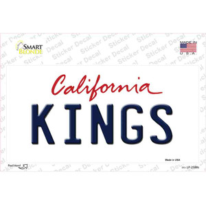 Kings California Background Wholesale Novelty Sticker Decal