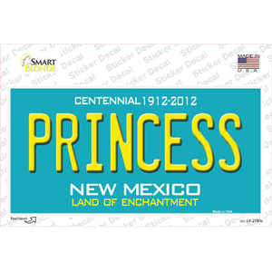 Princess New Mexico Teal Wholesale Novelty Sticker Decal