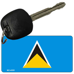 St. Lucia Flag Wholesale Novelty Key Chain