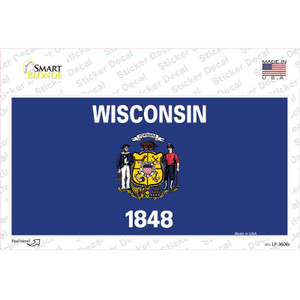 Wisconsin State Flag Wholesale Novelty Sticker Decal