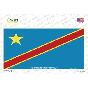 Congo Democratic Republic Flag Wholesale Novelty Sticker Decal