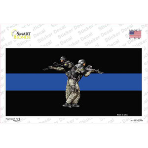 Thin Blue Line Police SWAT Wholesale Novelty Sticker Decal