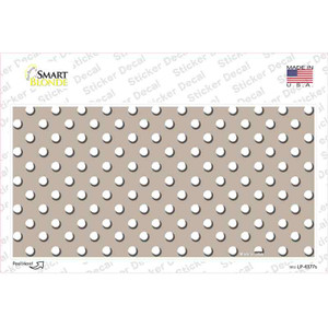 Tan Polka Dot Wholesale Novelty Sticker Decal