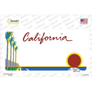 California State Blank Wholesale Novelty Sticker Decal