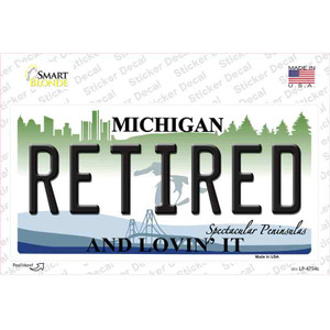 Retired Michigan State Wholesale Novelty Sticker Decal