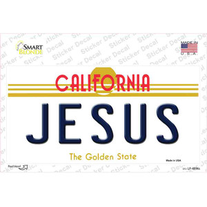 Jesus California Wholesale Novelty Sticker Decal