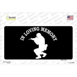 In Loving Memory Squatting Wholesale Novelty Sticker Decal