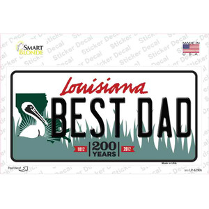 Best Dad Louisiana Wholesale Novelty Sticker Decal