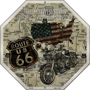 Route 66 Mother Road Vintage Wholesale Metal Novelty Stop Sign