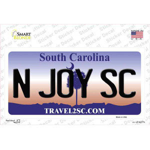 N Joy SC South Carolina Wholesale Novelty Sticker Decal