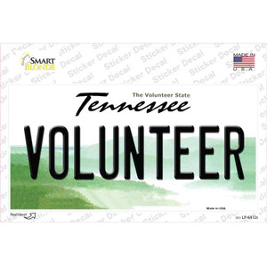 Volunteer Tennessee Wholesale Novelty Sticker Decal