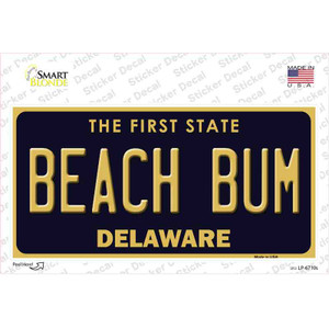 Beach Bum Delaware Wholesale Novelty Sticker Decal