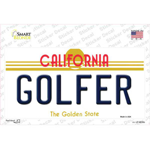 Golfer California Wholesale Novelty Sticker Decal