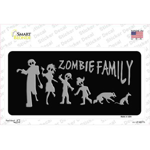 Zombie Family Black Wholesale Novelty Sticker Decal