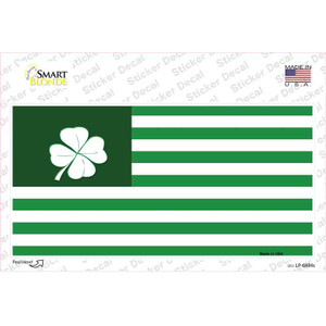 Green Shamrock Flag Wholesale Novelty Sticker Decal