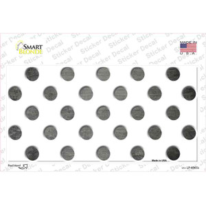 Gray White Dots Oil Rubbed Wholesale Novelty Sticker Decal