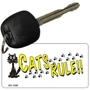 Cats Rule Wholesale Novelty Key Chain