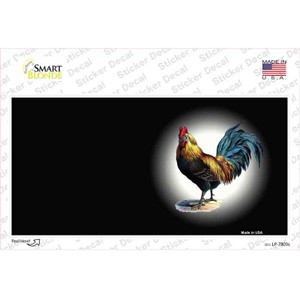 Rooster Offset Black Wholesale Novelty Sticker Decal