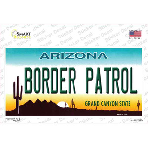 Border Patrol Arizona State Wholesale Novelty Sticker Decal