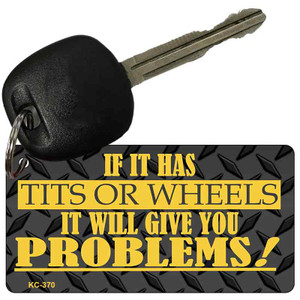 Tits Or Wheels Wholesale Novelty Key Chain