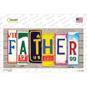 Father Wood Art Wholesale Novelty Sticker Decal