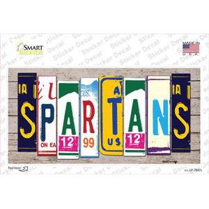 Spartans Wood Art Wholesale Novelty Sticker Decal