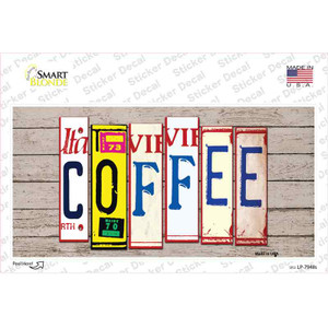 Coffee Wood Art Wholesale Novelty Sticker Decal
