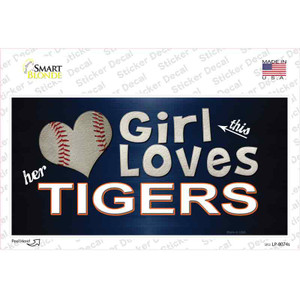 This Girl Loves Her Tigers Wholesale Novelty Sticker Decal