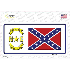 Confederate Flag North Carolina Wholesale Novelty Sticker Decal