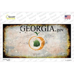 Georgia State Rusty Wholesale Novelty Sticker Decal