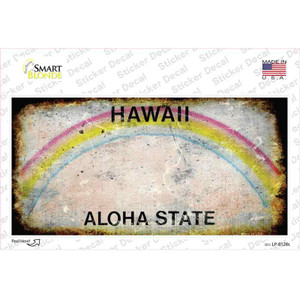 Hawaii State Rusty Wholesale Novelty Sticker Decal
