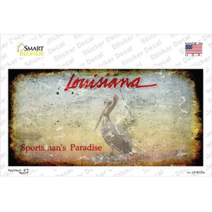 Louisiana State Rusty Wholesale Novelty Sticker Decal