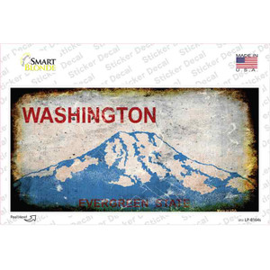 Washington State Rusty Background Wholesale Novelty Sticker Decal