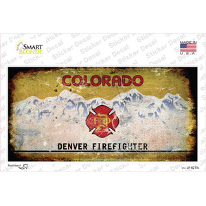 Denver Firefighter Rusty Wholesale Novelty Sticker Decal