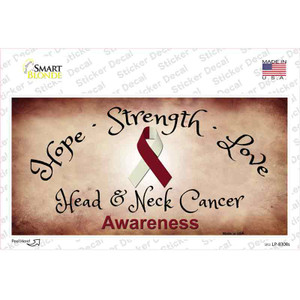 Head and Neck Cancer Ribbon Wholesale Novelty Sticker Decal