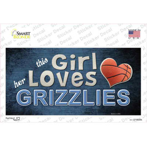 This Girl Loves Her Grizzlies Wholesale Novelty Sticker Decal