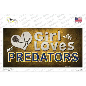 This Girl Loves Her Predators Wholesale Novelty Sticker Decal